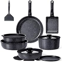 Amazon.co.jp: GiPP セラミックコーティング フライパン セット 17点